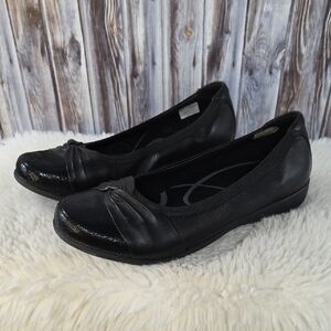 Avalon Women's Black Leather Shoes Size 9.5